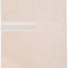 Amazon Basics Fade Resistant Bath, Hand and Washcloth Towel Set, 100% Cotton, Set of 6, 30 x 54 inches, Blush Pink