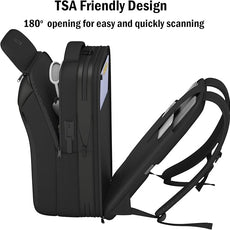 Expandable Travel Backpack, Business Laptop Backpack,TSA-Flight Approved Backpack with USB Charging Port fit 17.3 Inch Laptop for Men Women