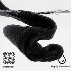 Ferdilan 8 Pack Black Bath Towel Set, 2 Extra Large Bath Towel Sheets, 2 Hand Towels and 4 Washcloths Ultra Soft and Absorbent Chair Towels for Bathroom, Quick Dry Towel for Home Hotel