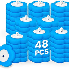 KOKL Disposable Toilet Bowl Wand Refills, Toilet Refill Pads, Disposable Toilet Brush Heads for Bathroom Cleaning, 48 Count