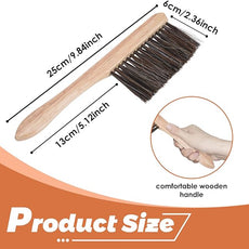 Drafting Brush, Mini Dusting Brushes, Soft Bristles, Drafting Supplies and Architecture Cleaning Tool, Horse Hair Drafting Brush for Student (2 pcs)