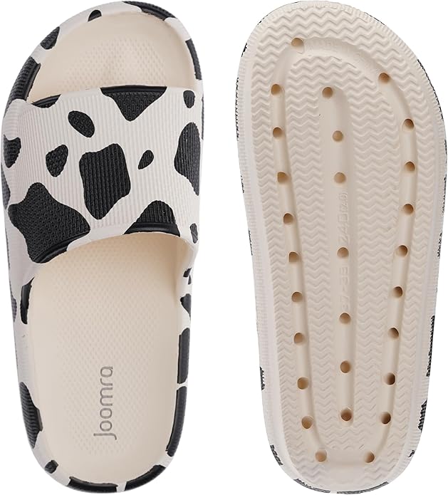 Joomra Pillow Slippers for Women and Men Non Slip Quick Drying Shower Slides Bathroom Sandals | Ultra Cushion | Thick Sole