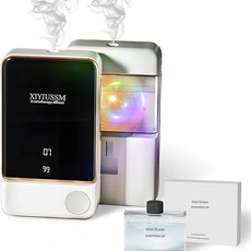 Waterless Essential Oil Diffuser for Home & Office Cordless Battery Operated Aroma Diffuser with 7 Mist Levels, Ultrasonic Air Freshener for Large Rooms Bedroom Bathroom Car Small & Portable