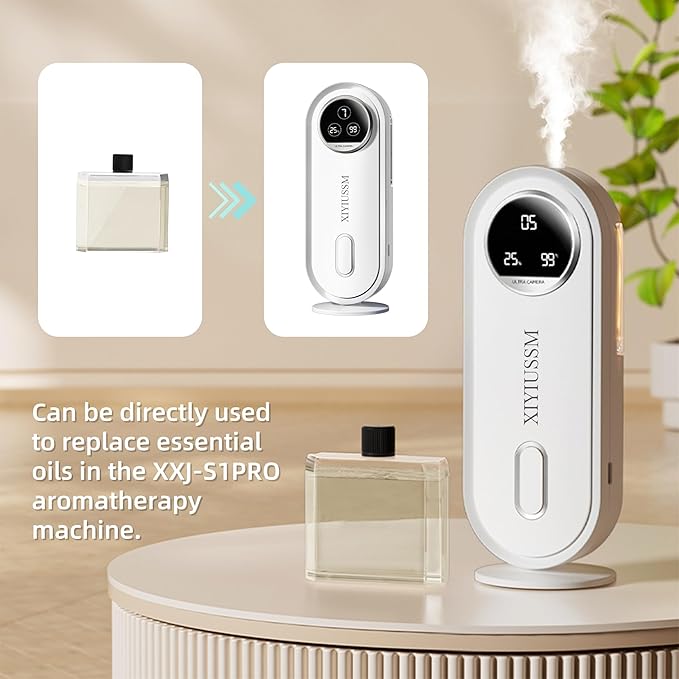 Essential Oil Diffuser Refill 6 Piece for XIYIUSSM S1pro Waterless Essential Oil Diffuser Aromatherapy Set 6 Flavors (Essential Mist Refill 6pcs)