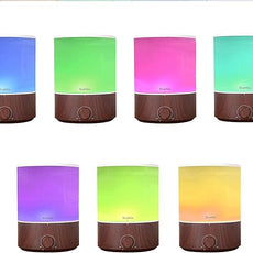 BlueHills Premium 4000 ml XL Essential Oil Diffuser 4L 4 Liter 70 Hour Run Humidifier Aromatherapy 1 Gallon Big Capacity High Mist Output for Extra Large Room Home Mood Lights Dark Wood Grain E402