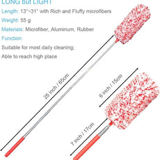 4 Pcs, [Microfiber] Hand [Duster] [Washable] Microfibre Cleaning Tool Extendable [Duster]s for Cleaning Office, Car, Computer, Air Condition