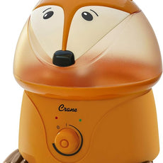 Crane 1 Gallon Animal Cool Mist Ultrasonic Humidifier for Kids' Bedroom and Nursery, Automatic Shut off, Adjustable Output, Fox