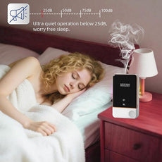 Waterless Essential Oil Diffuser for Home & Office Cordless Battery Operated Aroma Diffuser with 7 Mist Levels, Ultrasonic Air Freshener for Large Rooms Bedroom Bathroom Car Small & Portable