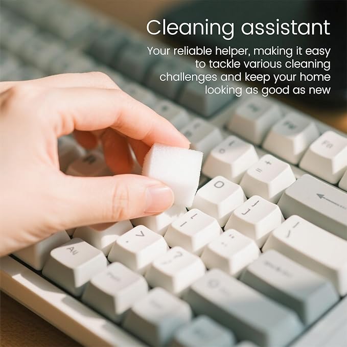 40PCS Melamine Sponge Magic Eraser Sponge in Bulk Small Cleaner Pads Melamine Pads for Dishes Cleaning Eraser for Kitchen, Bathroom, Toilet - 16x8x2cm (32 Small Pieces of Each Pack)