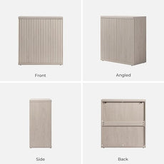 SICOTAS Buffet Cabinet with Storage Accent Sideboard Modern Credenza with Doors & Shelves Fluted Media Console Mid Century Coffee Bar Table for Living Room Kitchen Dining Room Hallway