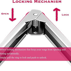 Premium Stainless Steel Food Tongs, 9-Inch & 12-Inch Wine Red Silicone BPA Free Non-Stick BBQ Cooking Grilling Locking Kitchen Tong