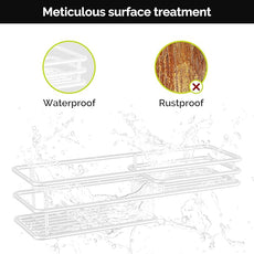 Orimade Over the Door Shower Caddy Adjustable 5 Tier Black,Bathroom Hanging Organizer Shelf Rustproof with 4 Hooks,Shower Basket with Soap Holder and Suction Cup, White