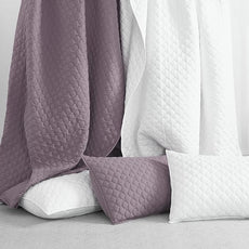 HORIMOTE HOME Quilt Queen Size Grayish Purple, Lightweight Quilts for Summer Ultra-Soft Microfiber Modern Style Quilted Clouds Pattern Bedspread Quit Set 3 Pieces(1 Quilt and 2 Pillow Shams)