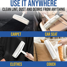 Large Lint Roller with Long Handle – 9.45