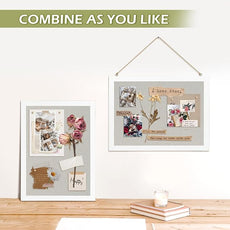 2-Pack Double-Sided Cork Board with Linen, 16