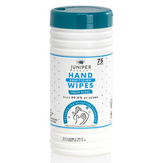 1 Pack Hand Sanitizing Wipes, 75 Count Canister Disposable Hand Sanitizer Wipes, Fresh Scent, Lint Free & Durable