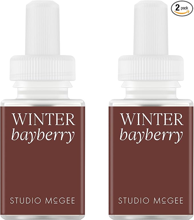 Pura x Studio McGee Home Scent Refill - Smart Air Diffuser - Up to 120-Hours of Luxury Fragrance per Refill - Home Essential - Clean & Safe Diffuser Fragrance - 2 Pack, Winter Bayberry