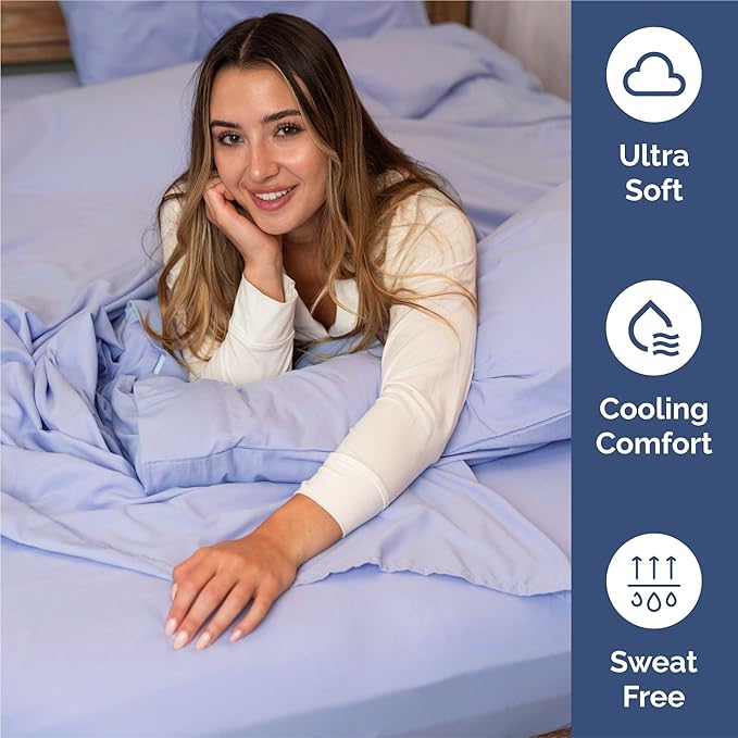 Full 6 Piece Sheet Set - Cooling & Breathable Bed Sheets - Hotel Luxury Bed Sheets for Women, Men, Kids & Teens - Comfy Bedding w/Deep Pockets & Easy Fit - Soft & Wrinkle Free - Full Lavender Sheets