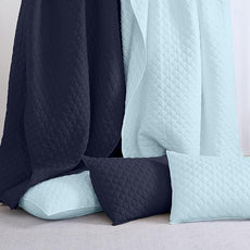 HORIMOTE HOME Quilt Twin Size Aqua Blue, Lightweight Quilt for Summer Ultra-Soft Microfiber Modern Style Quilted Clouds Pattern Bedspread Quit Set 2 Pieces (1 Quilt and 1 Pillow Sham)