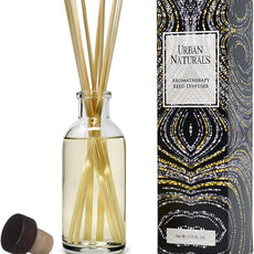 Urban Naturals Christmas Night Reed Diffuser Set - Cinnamon Spice, Almond, Clove, Cedarwood, Fresh Balsam and Fir Needle - Made in The USA