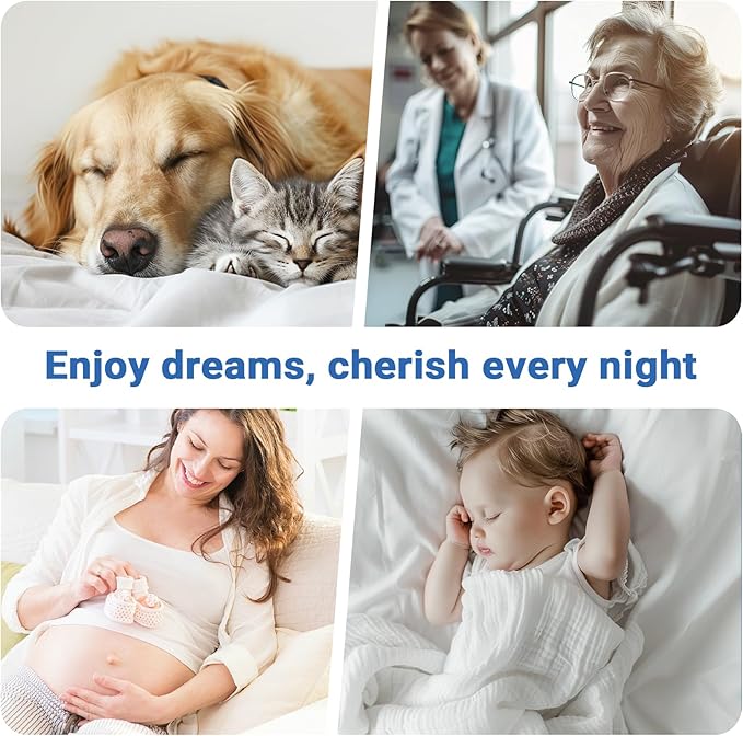 MUXHOMO King Size Mattress Protector, 100% Waterproof Quilted Mattress Cover King Size Bed, Noiseless Soft & Cooling Mattress Pad Cover, Deep Pocket 6"-21", White