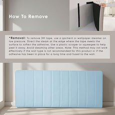 Upholstered King Headboard - Easy Assemble Channel Stitched Headboard King Size Bed - Wall Mounted Headboards with 3D Soundproof Wall Panels Peel & Stick Floating Headboards, 08-Ice Blue