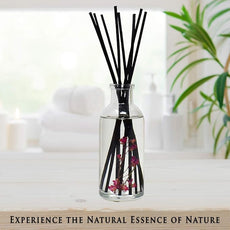 Urban Naturals Amber & Lavender Reed Diffuser Scented Sticks Set | (Awaken + Renew) Mind & Body Aromatherapy Collection | Essential Oil Botanical Diffusing Room Scent