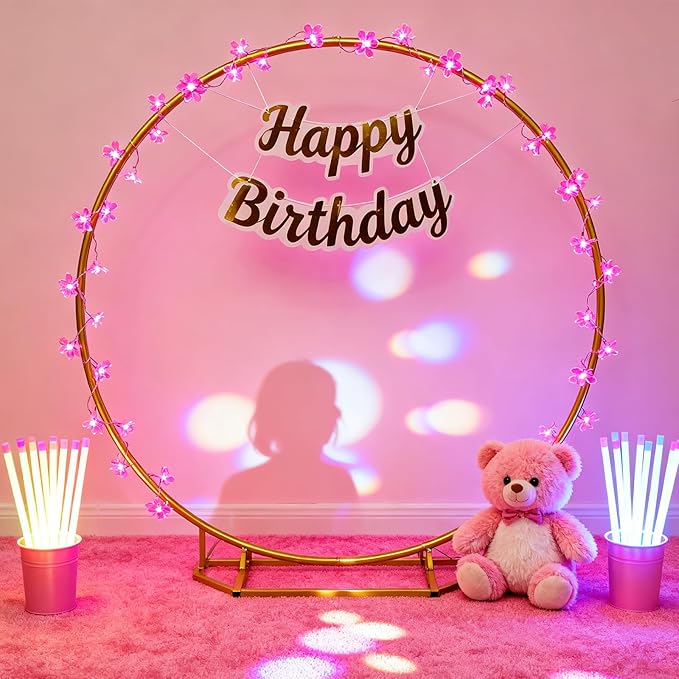 Fairy Flower String Lights, USB & Battery Lighted Decorative Cute Cherry Blossom Indoor Bedroom Window Hanging, Novelty Floral Lamp for Christmas Easter Wedding Party Birthday Décor (Pink)