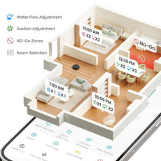 Lefant LiDAR Robot Vacuum and Mop Combo,75-Days Self-Emptying,6000Pa Powerful Scution,Multi-Floor Mapping, No-Go Zones,140 Min Runtime,2.4G/5G WiFi/Alexa/APP/iWatch,M2 Plus Black