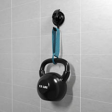 Heavy Duty Vacuum Suction Cup Hooks, Matte Black Plated Polished Super Suction for Kitchen Bathroom, 1 Pack