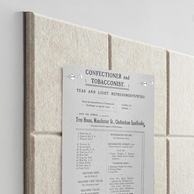 TSJOFFICE Large Cork Board for Wall - 48" x 36" Bulletin Board with 50 Pushpins for Office Decor, Pin Board 12 Pack Felt Wall Tiles with Safe Removable Adhesive Tabs, Corkboard for Home - Warm White