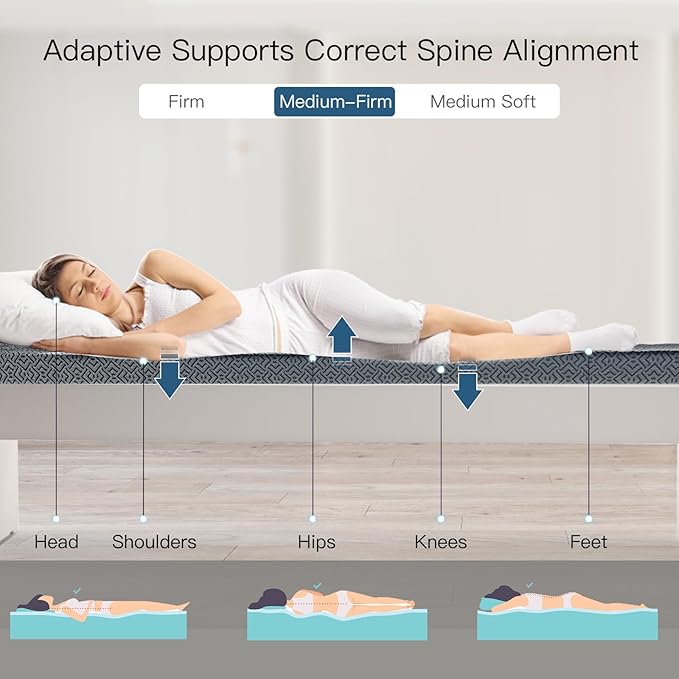 Airensky 3 Inch Memory Foam Mattress Topper, Cooling Gel Infused High Density Twin (39"x75") Topper with Removable Skin-Friendly Cover, Bed Topper for Pressure Relief Back Pain, CertiPUR-US Certified