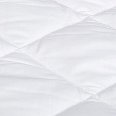 Amazon Basics Hypoallergenic Quilted Mattress Topper Pad, 18 Inches Deep, Twin, White