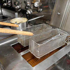 Deep Fryer Basket Cleaning Brush – High-Temp Commercial Kitchen Tool - Heavy Duty Brass Bristles - Heat Resistant to 750F for Food Debris - Deep Fryer Cleaner - Made in USA by FryOilSaver Co. B51C