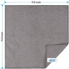 HOMEXCEL Grey Microfiber Cleaning Cloth, 24 Pack Cleaning Towels for Kitchen, Lint Free, Scratch-Free, Highly Absorbent, and Reusable Cleaning Rags for House, Window and Glass, Cars, 11.5 X11.5 inch