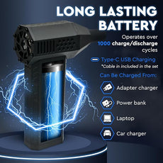 Powerful Electric Air Duster for PC - Turbojet 150000 RPM Air Blaster for Car Detailing - Rechargeable Air Duster for Electronics - for PS5 Dust Cleaner Handheld Blower Cordless - Soplador De Aire