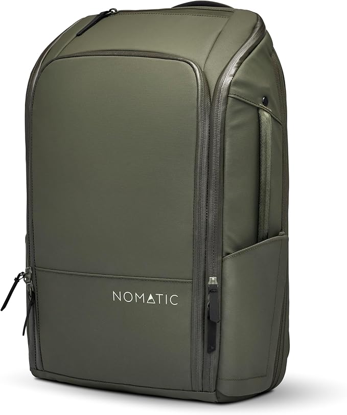 NOMATIC 14L Backpack- Carry On Backpack and Water Resistant Laptop Bag - Carry On or Business Backpack for Men and Women (Olive)