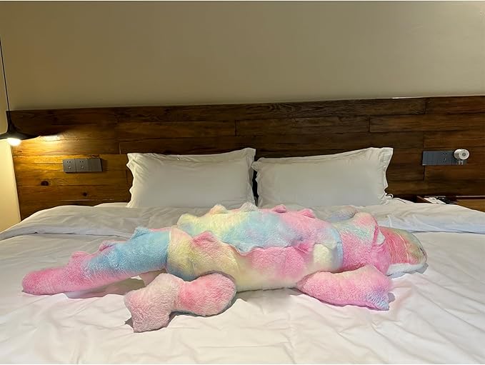 Hofun4U Alligator Plush Pillow, 46 inch Alligator Stuffed Animal, Home Decoration Christmas Valentine’s Birthday Gift for Boys Girls Adults Kids