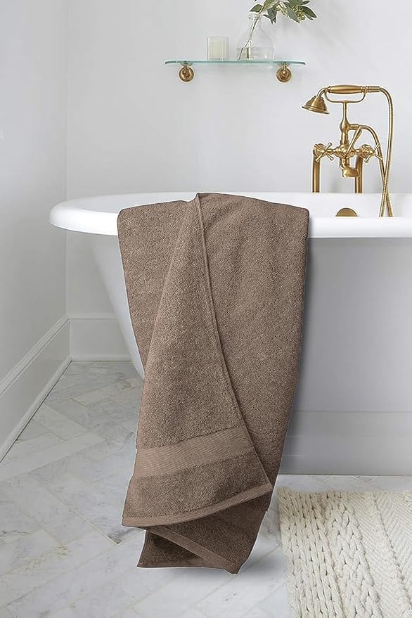 Softolle Luxury Bath Towels Set of 4 (27” x 54”) | Towels for Bathroom | Super Soft | Highly Absorbent Towels for Home, Spa, Gym (Taupe)