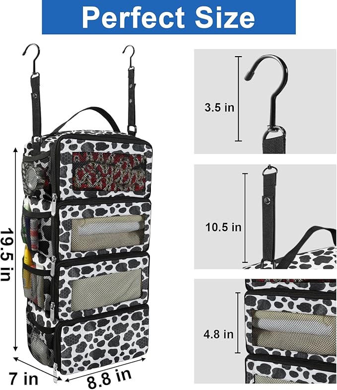 Suitcase Organizer, Travel Luggage Organizer Portable Hanging Travel Shelves Collapsible Hanging Packing Cubes for Carry on Suitcase