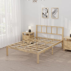 14 Inch Bamboo Bed Frame – Solid Wood Platform Bed Frame, Strong and Stable, with Non-Slip Slats for Support, No Box Spring Needed, Easy to Assemble, Noise-Free (Natural, Full with Headboard)
