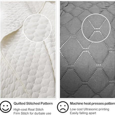 HORIMOTE HOME Cream Quilt Queen Size, Lightweight Quilts for Summer Ultra-Soft Microfiber Modern Style Quilted Clouds Pattern Bedspread Quit Set 3 Pieces(1 Quilt and 2 Pillow Shams)