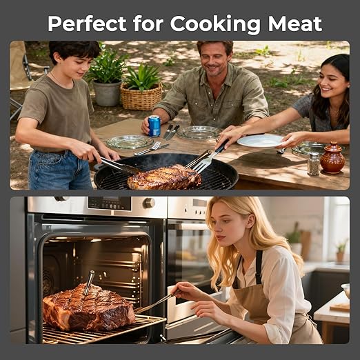 BlueSwan Wireless Meat Thermometer Digital, Food Thermometer Bluetooth 820 ft Range with APP for Grill, Smoker, Oven, Magnetic Design for BBQ, Cooking, Valentines Day Gift for Him, Gifts for Men