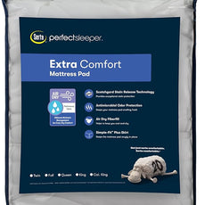 Serta Air Dry Extra Comfort Performance Fabric Quilted Mattress Pad, Cooling and Breathable Mattress Cover, Moisture Wicking Protection with 15