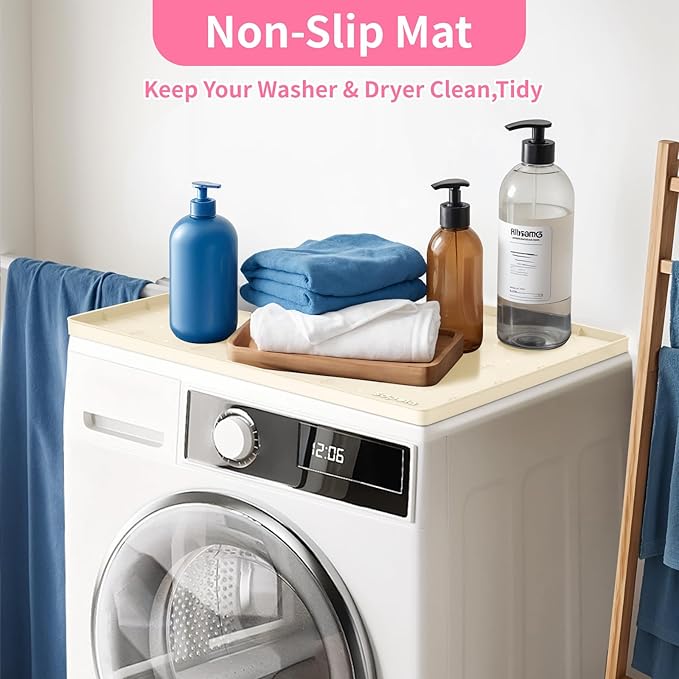 Sdpeia Under Sink Mat 22"×22" Waterproof Silicone Cabinet Liner & Sink Protector for Kitchen & Bathroom, Multi-Purpose Organizers Tray for Pets, Laundry, Cat Litter Mat