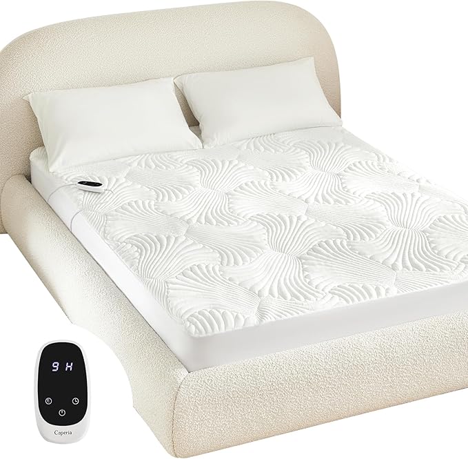 Heated Mattress Pad Twin XL, Electric Mattress Pad Bed Warmer with 9 Heat Settings, Memory Function, 1-12 Hours Auto Off, Deep Pocket, Machine Washable, 39"x 80"