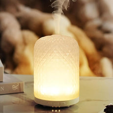 Essential Oil Diffuser – 2.4MHz Ultrasonic Aromatherapy Diffuser, Health Night Light, Timer & Auto Shut-Off, BPA-Free, 120ml Glass Oil Diffuser for Home, Office, Spa, Yoga