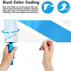 Extra Sticky Lint Roller, Mega Value Set 1000 Sheets for Pet Hair Removal, Dog and Cat Lint Remover for Clothes, Furniture, Carpet