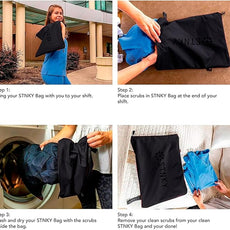 STNKY Bag Pro - Laundry Bag - Wash Bag for Health Workers, Sports, Fitness & Travel