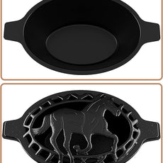 Fire Beauty Woodstove Steamer Stove Humidifier Cast Iron Lattice Top Rust Resistant 2.3 Quart Capacity (horse)